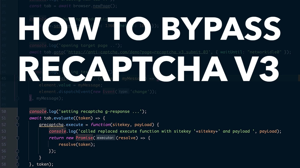 Bypass Recaptcha V3 with NodeJS and Puppeteer